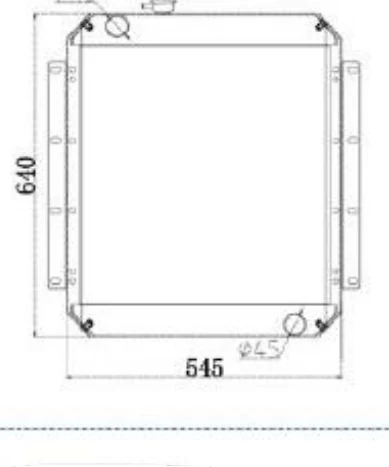 P/N: 085-5426 — CATERPILLAR E70B iş makinesi radyatörü