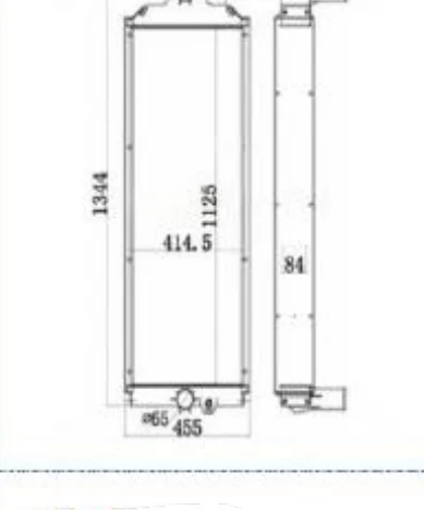 P/N: 383-6407 — CATERPILLAR E345C/D iş makinesi radyatörü