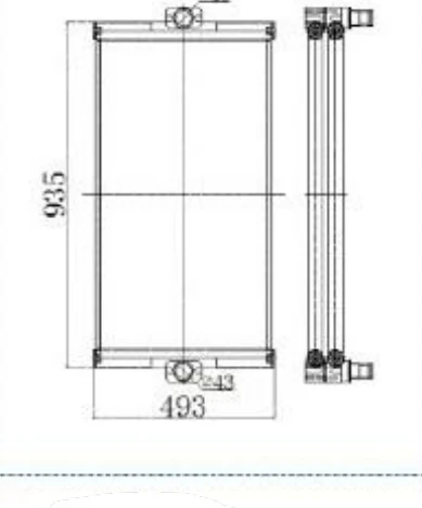 P/N: 183-8115 — CATERPILLAR E320C NEW iş makinesi radyatörü