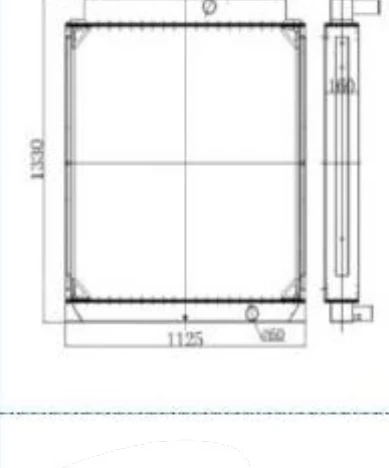 P/N: 11NB-45010 — HYUNDAI R455-7 iş makinesi radyatörü